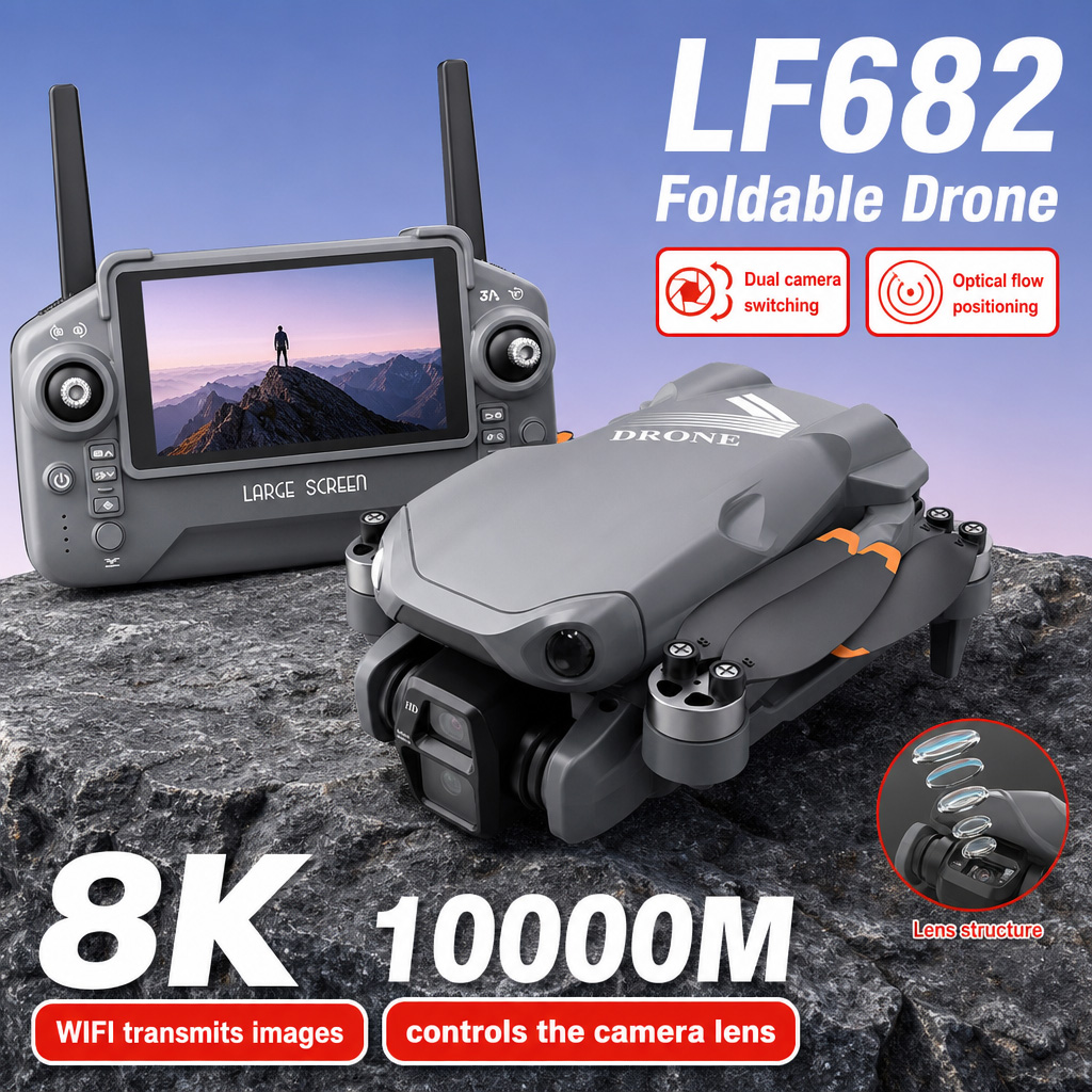 Drone Camera Mount - Luchtfoto LF682 Drone 8K HD Dubbele