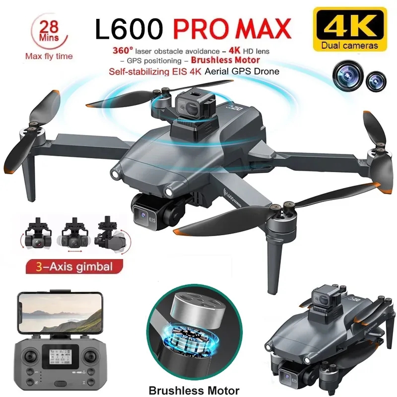 Drone Camera Hd - L600 PRO MAX GPS Drone Professionele