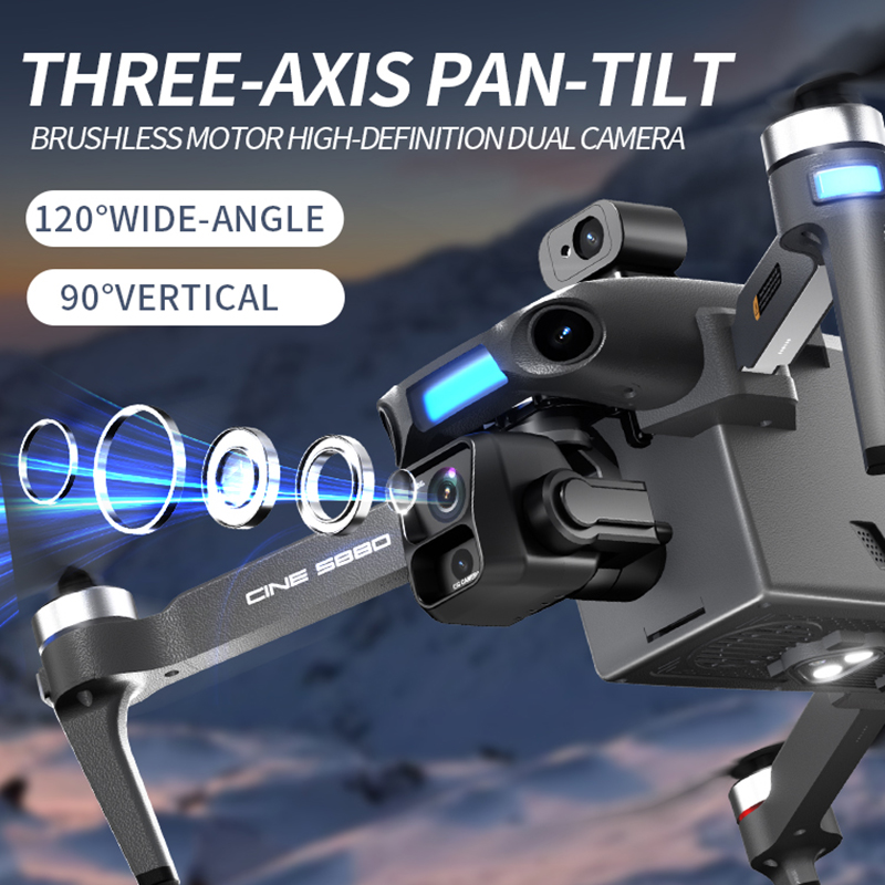 2026 Nieuwe 8K Dual Camera Dro - Drone Camera Mount recensie en prijs