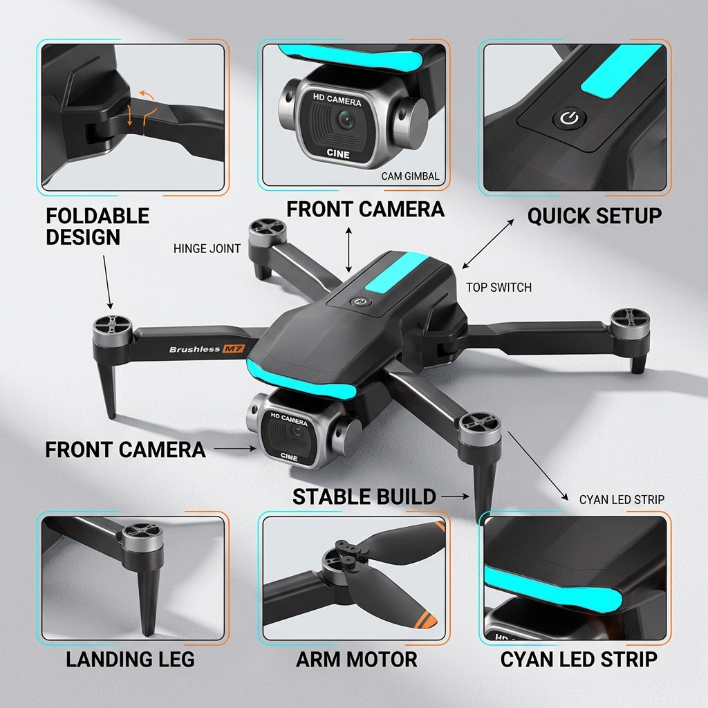 Nieuwe M7 RC Drone Professione - Drone Camera Professional recensie en prijs